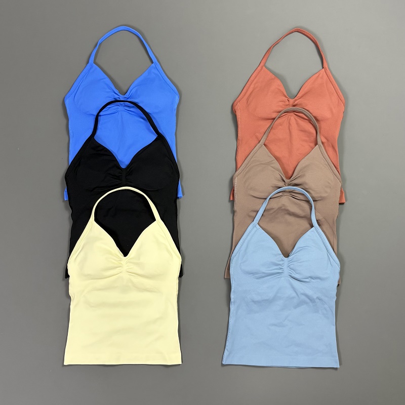 Sports Tank Top Women Halter V - đánh giá và giá T Shirt Bra Seamless