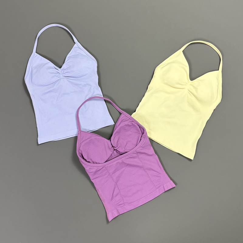 Sports Tank Top Women Halter V - đánh giá và giá T Shirt Bra Seamless