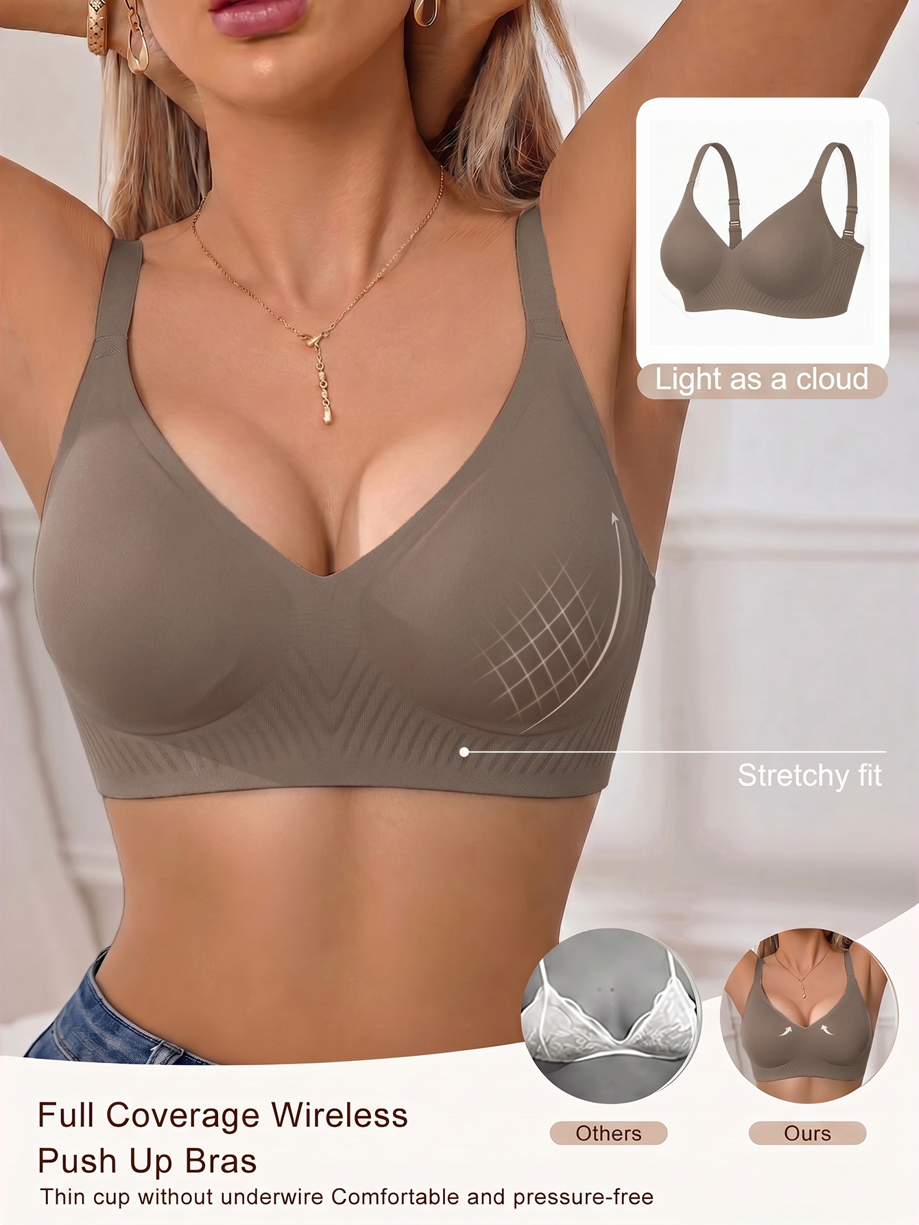 Full Coverage Push Up Jelly Su - đánh giá và giá Full Coverage Bra