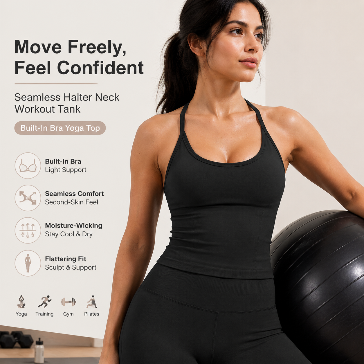 Luxury 2 in 1 Yoga Tank Top wi - đánh giá và giá T Shirt Bra Seamless