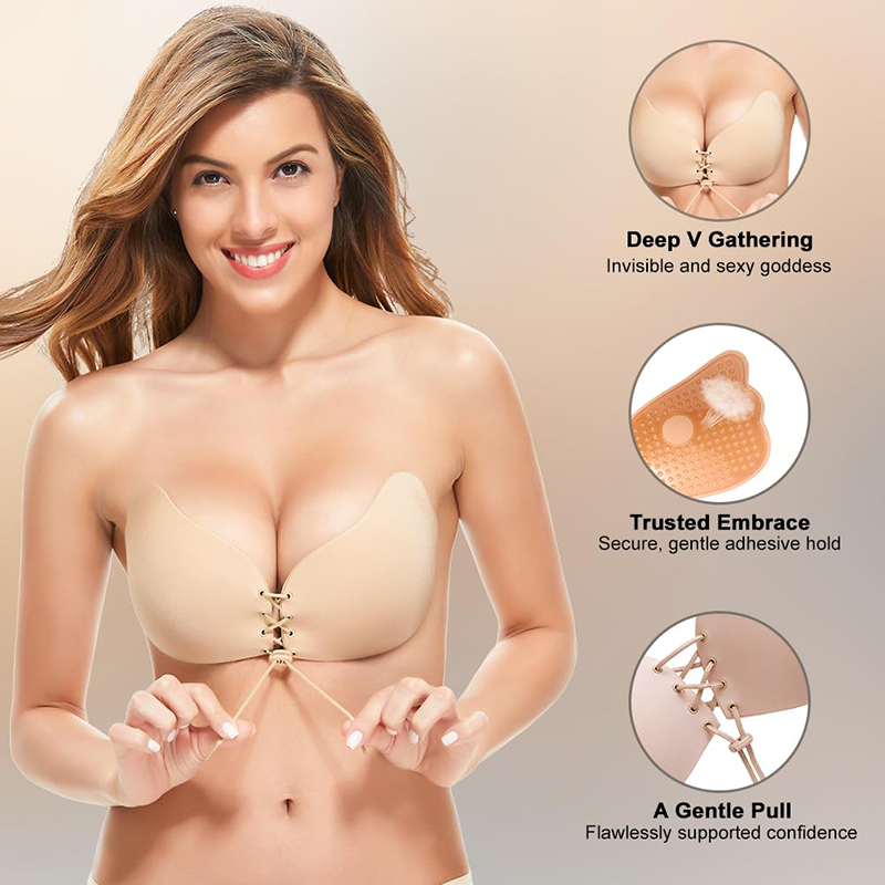 1/2 Pairs Women Summer Backles - đánh giá và giá Backless Bra Sticky