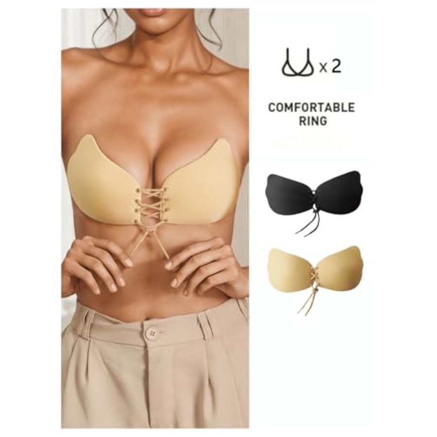 SHENHE Women's 2 Pack Front Cl - đánh giá và giá Backless Bra Sticky