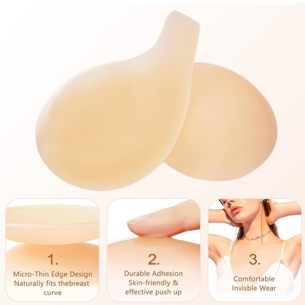 Seamless Silicone Nipple Cover - đánh giá và giá Push Up Bra Silicone