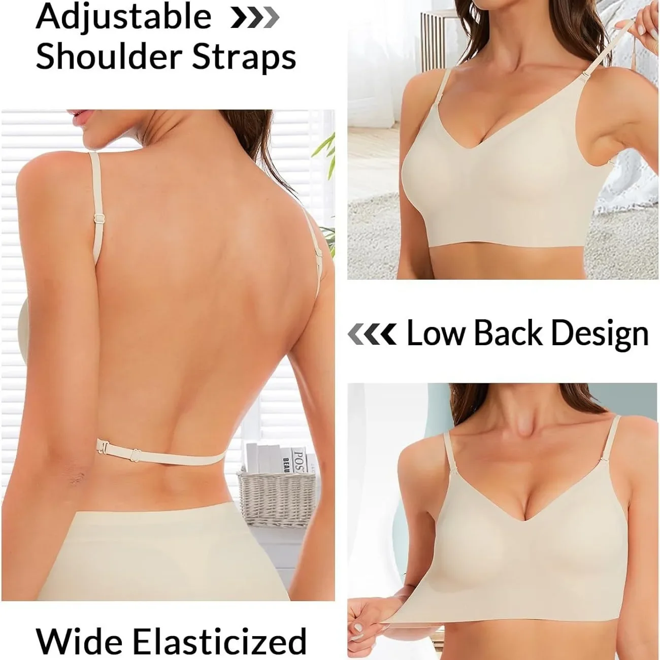 Top RatedSeamlLow Back Bra Sup - đánh giá và giá Convertible Bra Multiway